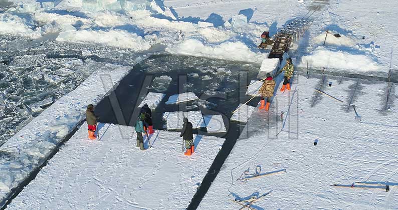 哈爾濱冬季采冰(bīng) 采冰工具