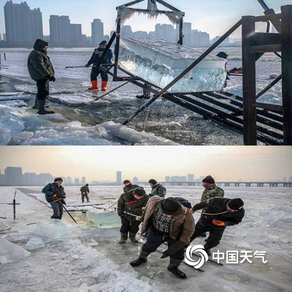 哈(hā)爾濱冬季采冰(bīng) 采冰工具